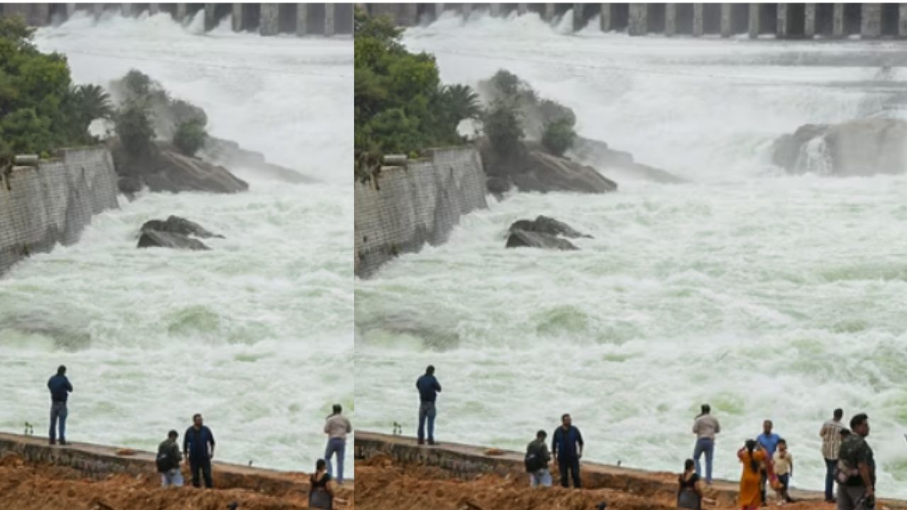 Heavy Rain Lashes Karnataka: Flood Threat Looms as Krishna River Swells