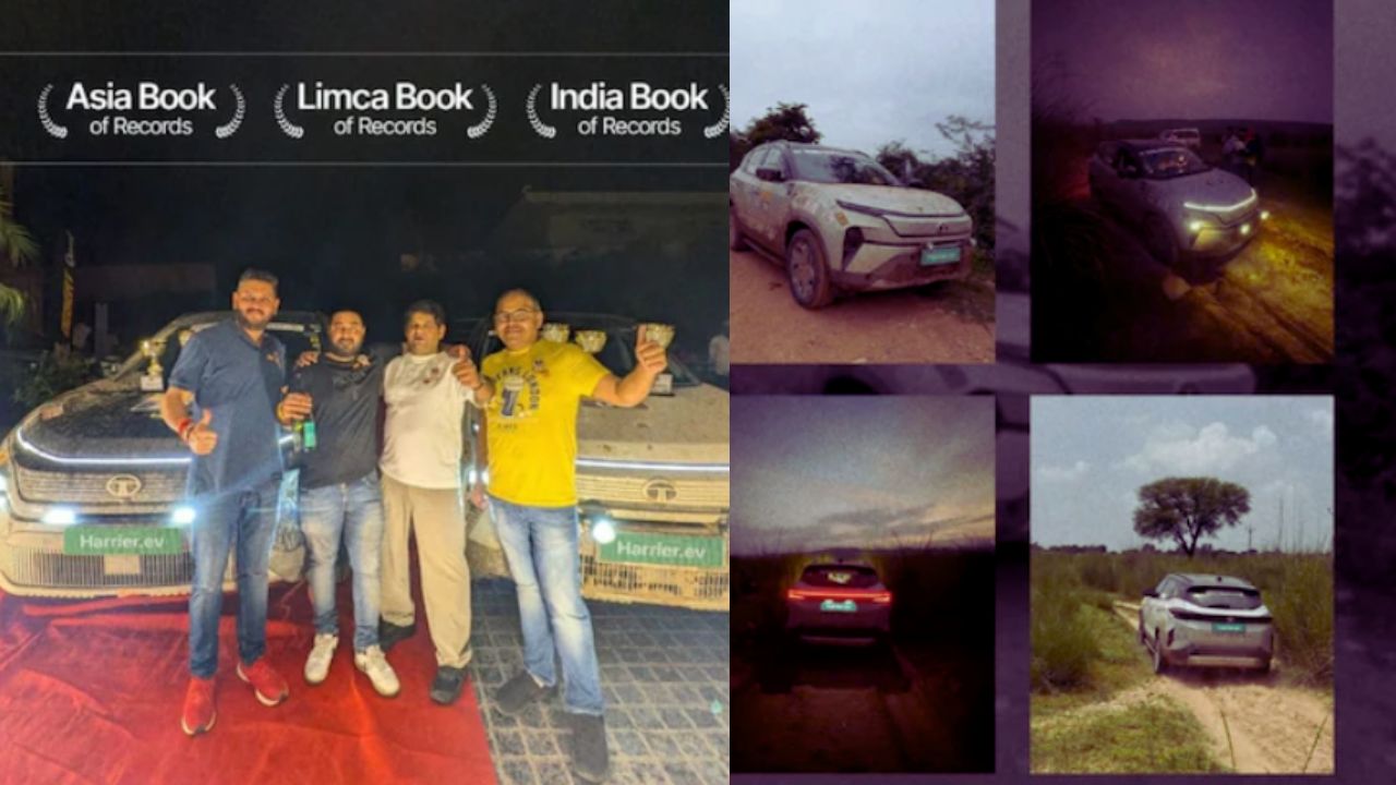 Tata Harrier.ev Makes History as First Electric SUV to Conquer Desert Quest Rally