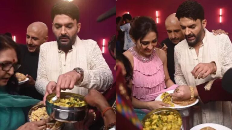 Kapil Sharma And His Team Relish Parathas Cooked By Neeti Mohan's Mother