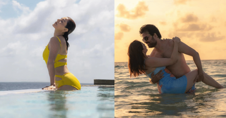 Kajal Aggarwal Turns Heads in Monokini, Shares Romantic Poolside Moments With Husband