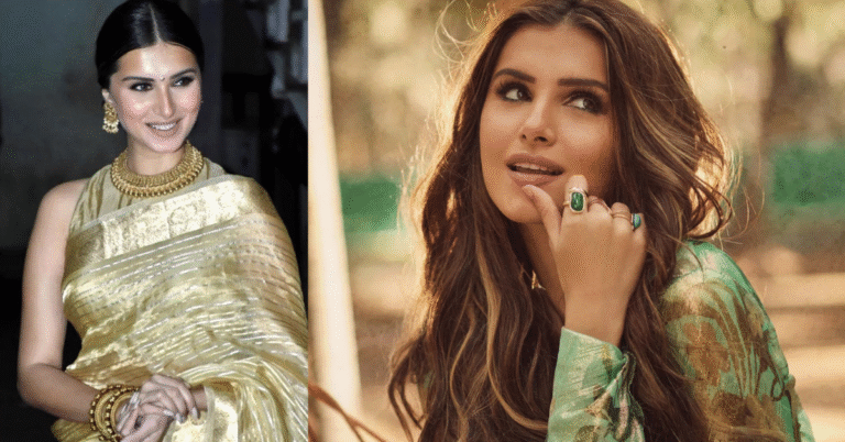 Tara Sutaria Stuns in a ₹4 Lakh Kanjivaram Saree as She Celebrates Ganesh Chaturthi with Veer Pahariya