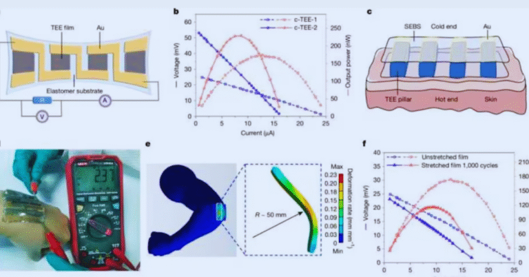 Power in Every Move: Scientists Develop Stretchy Rubber That Turns Body Heat Into Electricity